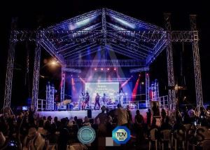 Alumīnija koncertu skatuve izrādēm